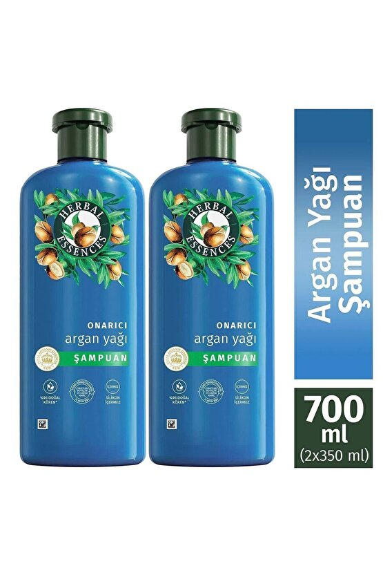 Vegan Şampuan Onarıcı Argan Yağı 350ml X 2 Adet