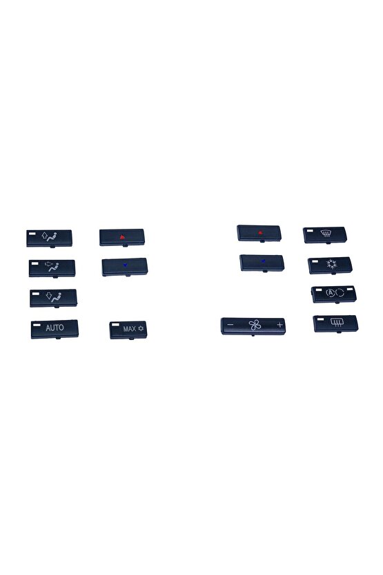 BMW X5 E53 2000-2006 için Klima Panel Düğmeleri 14 Parçalı Set