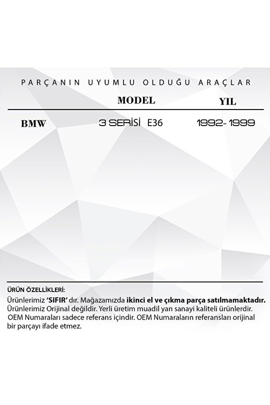 Bmw 3 Serisi E36 Için Sağ Sol Sunroof Tamir Seti