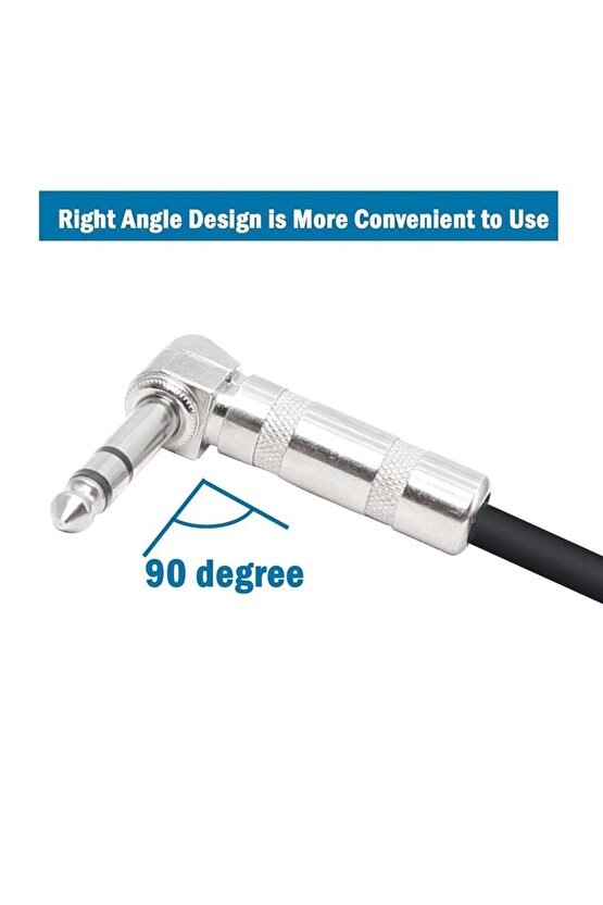6.3 mm Trs Kablo 90 derece 100 cm