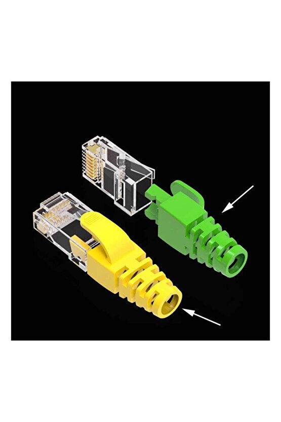 Ez-rj45 Yeni Nesil jack Kılıfı Karışık Renk 100 adet