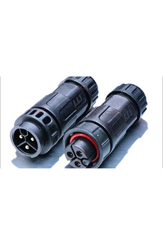 Su Geçirmez 3 Pin Konnektör IP67 Dişi-Erkek Takım 16 mm