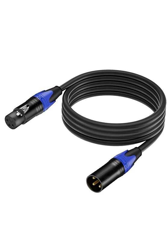 Xlr Erkek-Dişi Kablo Kaliteli Balanslı 3 metre
