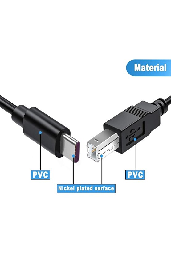 Midi Klavye Usb Type-c Kablosu 1.5 metre