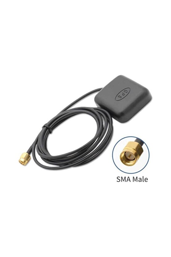 Gps Anten - 1575.42MHZ - 1 x 5m Kablolu Sma Konektörlü
