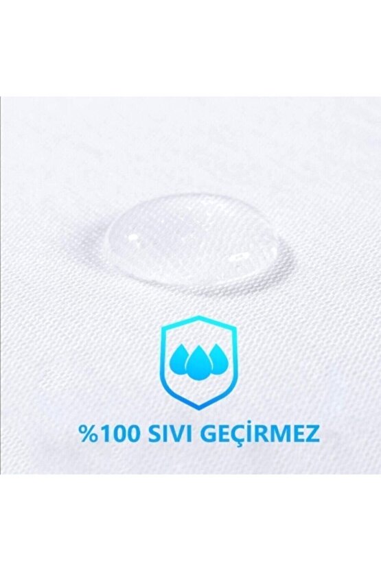 Omak Tek Kişilik Su Sıvı Geçirmez Yatak Alezi Fithed Yatağı Saran Tasarım 100x200 cm Alez