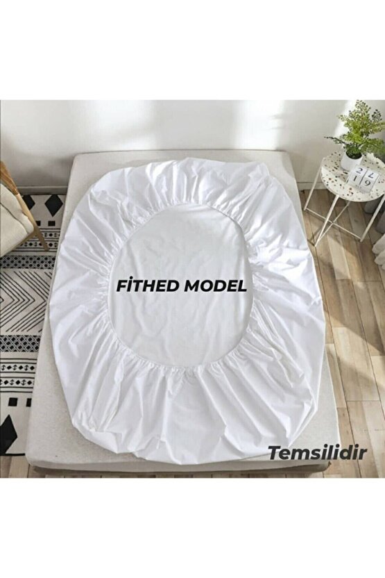 Omak Tek Kişilik Su Sıvı Geçirmez Yatak Alezi Fithed Yatağı Saran Tasarım 100x200 cm Alez