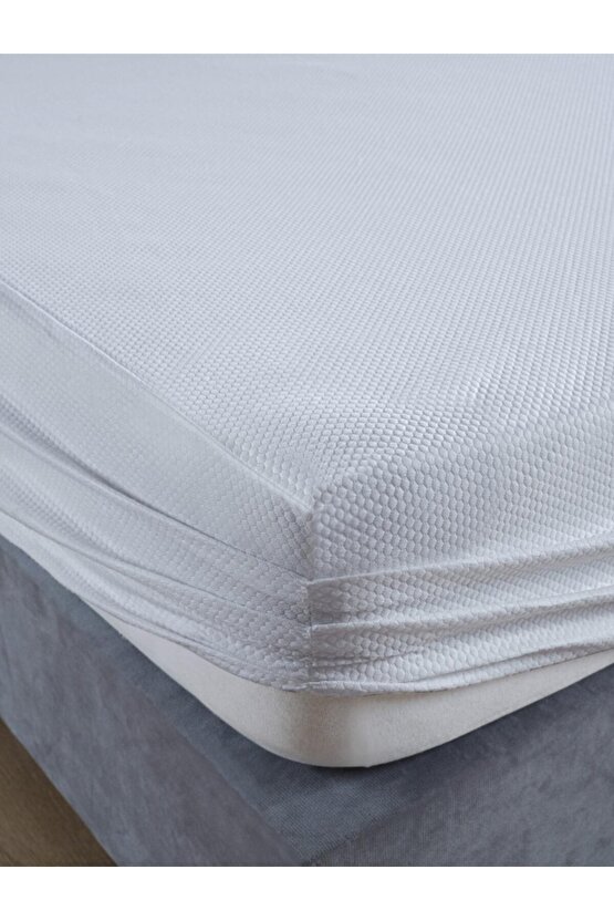 Omak Tek Kişilik Su Sıvı Geçirmez Yatak Alezi Fithed Yatağı Saran Tasarım 100x200 cm Alez