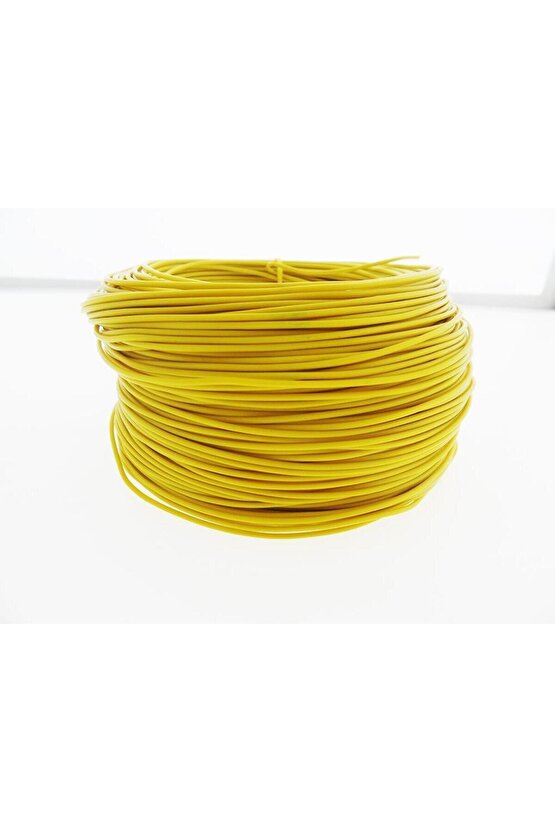 Yumuşak Silikon Nyaf Kablo 1 mm Sarı 5 mt