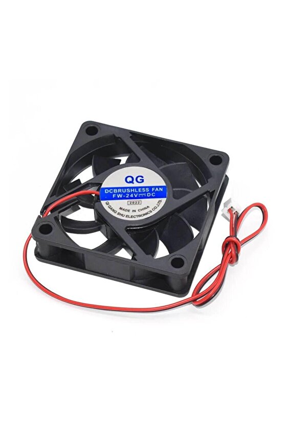 24 Volt Fan 60x60x15 mm 2 pinli