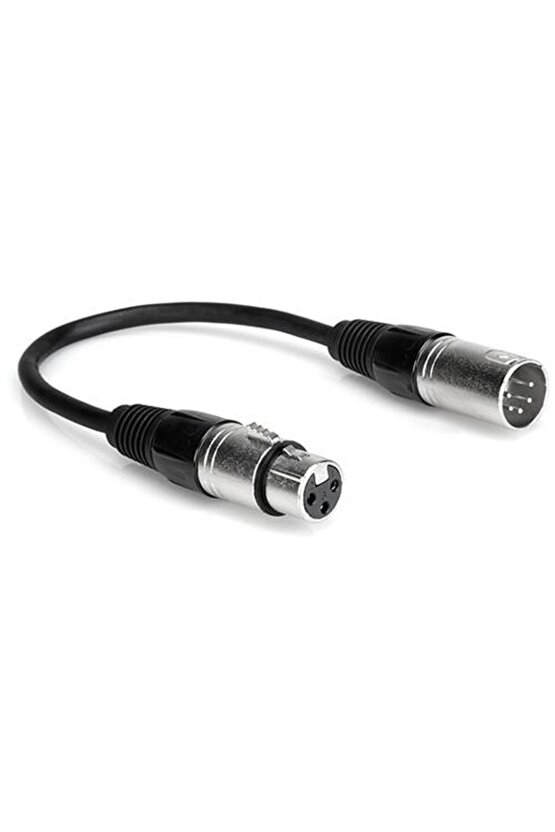 5-Pin XLR Dişi to 3-Pin XLR Erkek DMX Adaptör Kablo 5 Metre