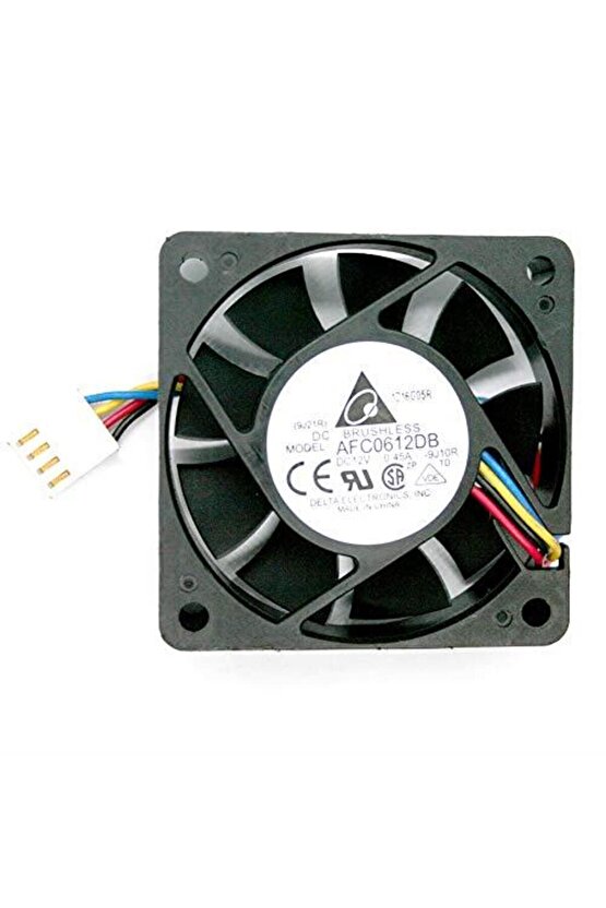 Delta AFC0612DB-F00 60x60x15mm Soğutma Fanı, 7200 RPM, 29.24 CFM, 47.5 dBA PWM 4-pin