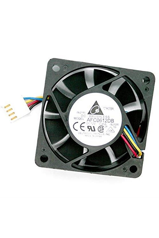 Delta AFC0612DB-F00 60x60x15mm Soğutma Fanı, 7200 RPM, 29.24 CFM, 47.5 dBA PWM 4-pin