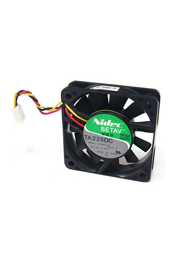 Nidec BETA V TA225DC Model R33965-58 12V DC 0.16A 60x60x15mm 3-Pin