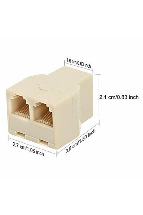 2 li telefon Çoklayıcı 6 pinli