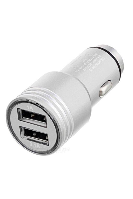 Çift USB Araç Şarj Cihazı Metal Yüksek Kalite