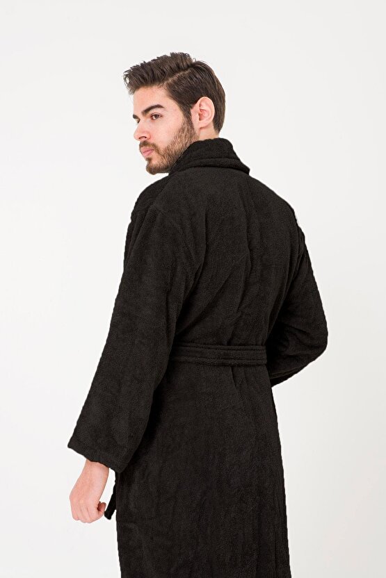 Bukle Bornoz, Şal Yaka Bornoz ,%100 Pamuklu Kadın  Erkek Unisex Bornoz