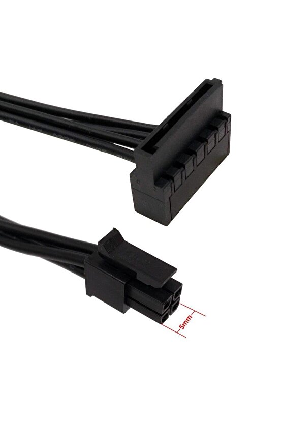 Lenovo Mini 4 Pin to 2xSATA Power Kablo
