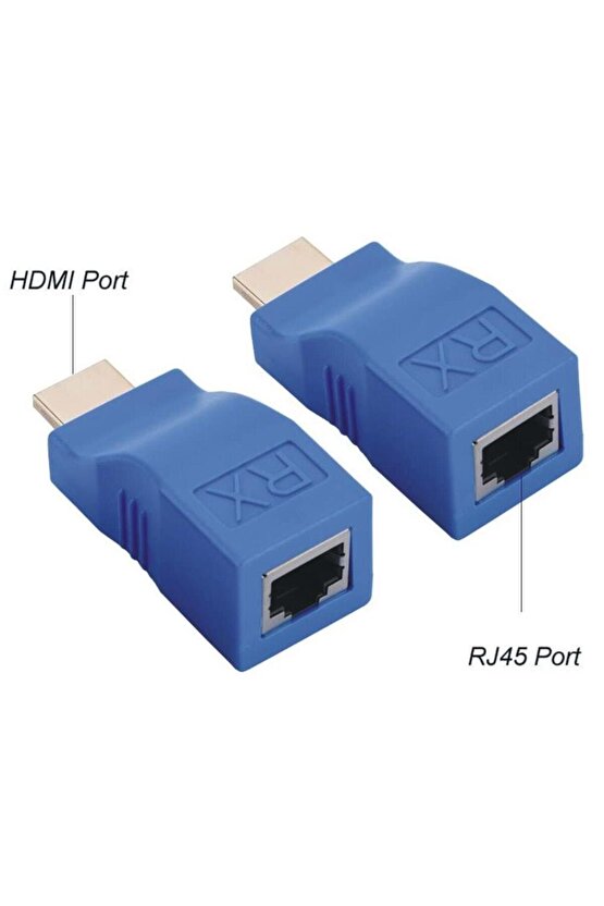 HDMI Extender 4K 3D RJ45 Cat6 ile 30M HDMI Uzatıcı