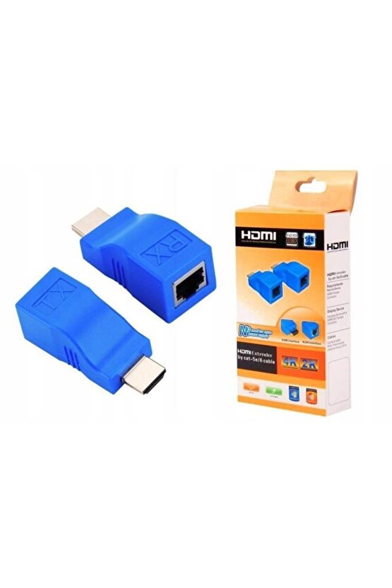 HDMI Extender 4K 3D RJ45 Cat6 ile 30M HDMI Uzatıcı