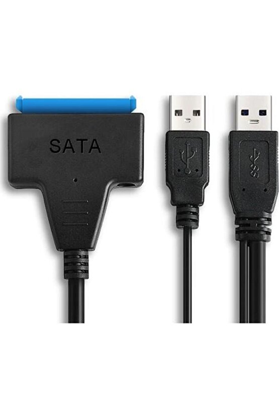 USB 3.0 To Sata 2.5 3.5 HDD KABLO12V Power Adaptörlü