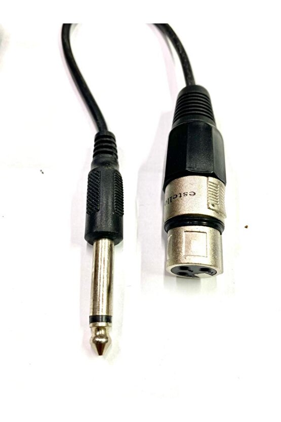 Xlr Dişi - 6.3mm Mono Erkek Çevirici Kablo