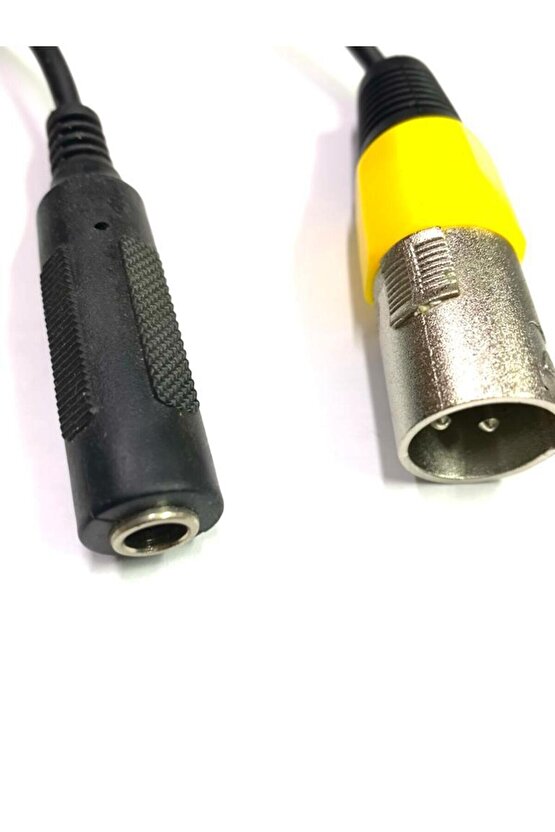 Xlr Erkek - 6.3mm Mono Dişi Çevirici Kablo
