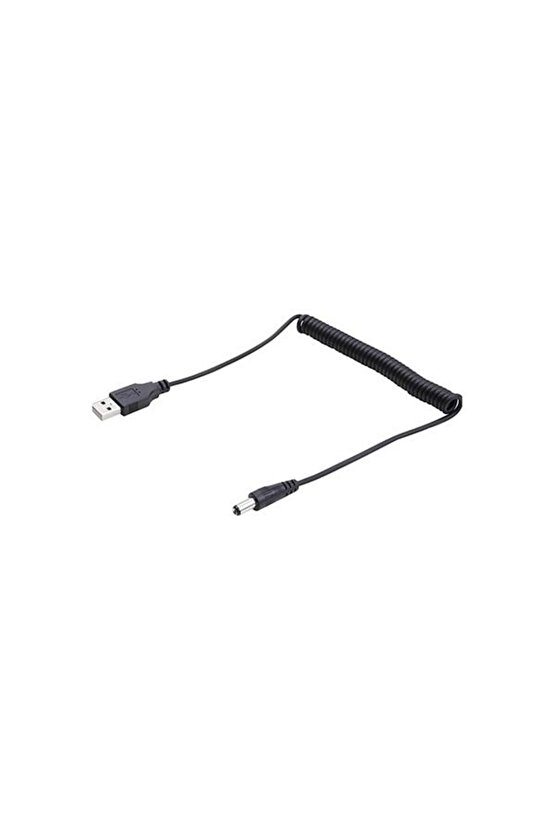 Usb to 5.5 mm dc Jack Kablo Spiral