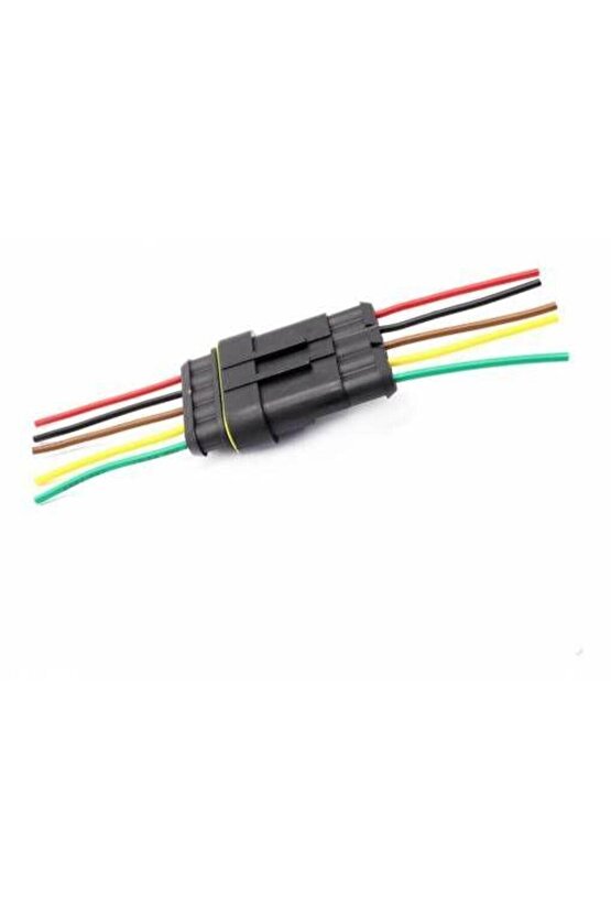 5 Pin Kablolu Su Geçirmez Konnektör Takımı