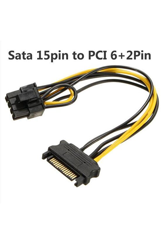 8 Pin Pcı-e Sata Power Kablosu