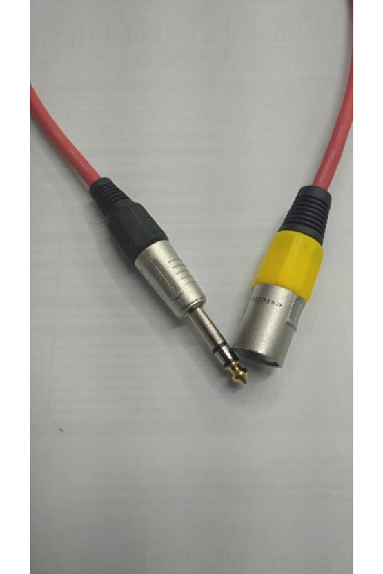 6.3 mm Erkek- Xlr Erkek Stereo Trs Kablo 2 Metre