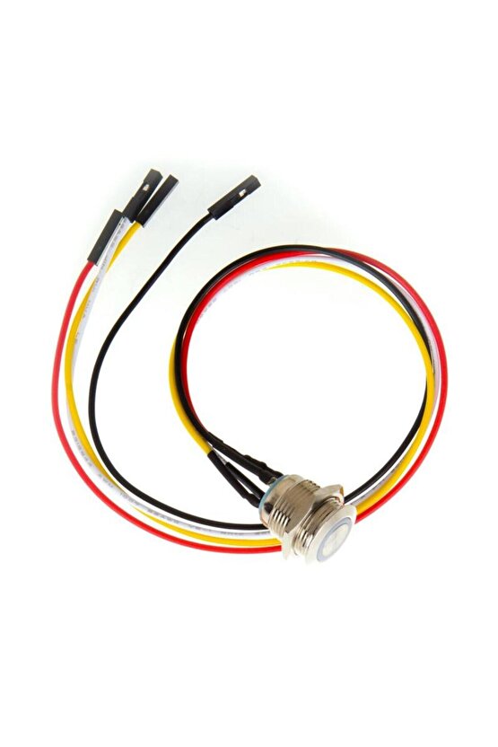 Metal Ledli Kasa Power Butonu Kablolu
