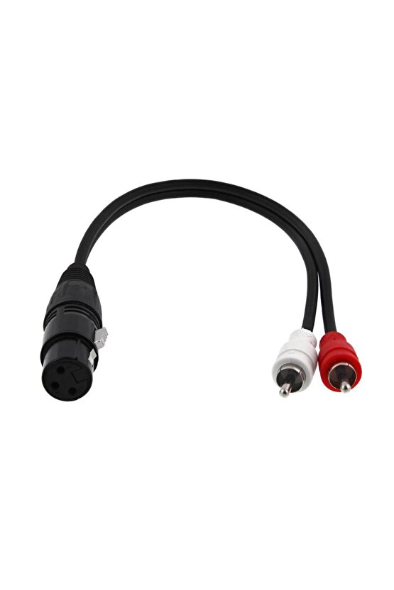 Xlr Dişi 2 Rca Erkek Çevirici Kablo