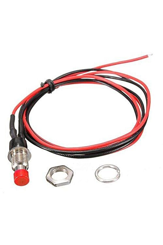 10 mm Metal Buton Kablolu