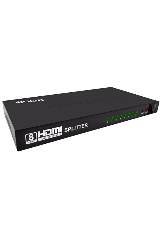 Gplus 4K108 HDMI Splitter 8 Port 4K Ultra HD 3D Görüntü Çoklayıcı