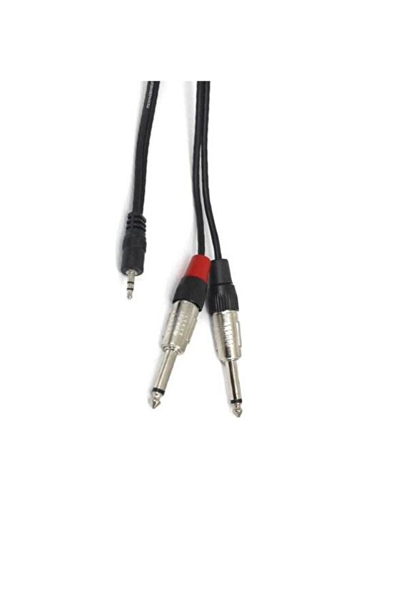 3.5 mm Stereo to 2x6.3 mm Mono Kablo 1.5 metre