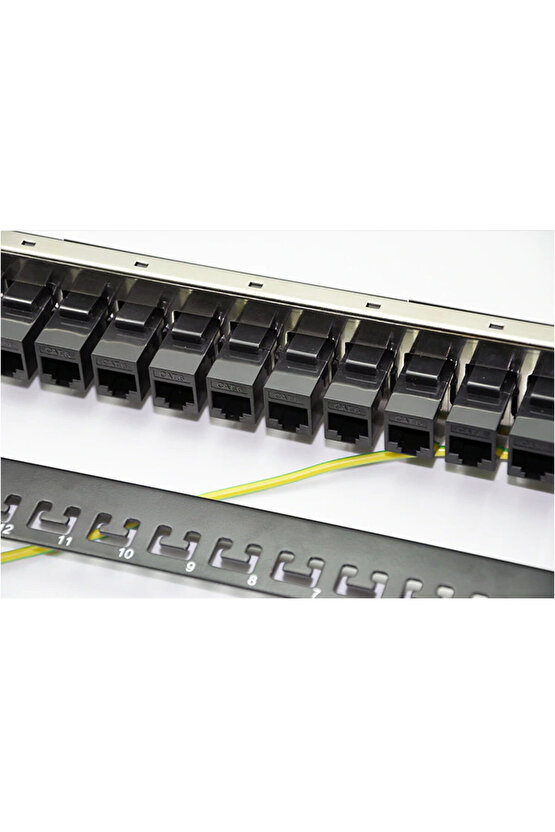 24 Port Pach Panel Modüler Dİşi-Dişi Ara Keystone Jacklı