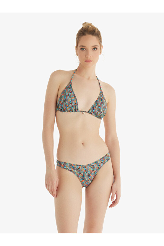 Kadın Bikini Üstü 10705 - Desenli