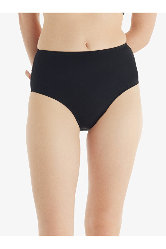 Kadın Yüksek Bel Bikini Altı 10730 - Siyah