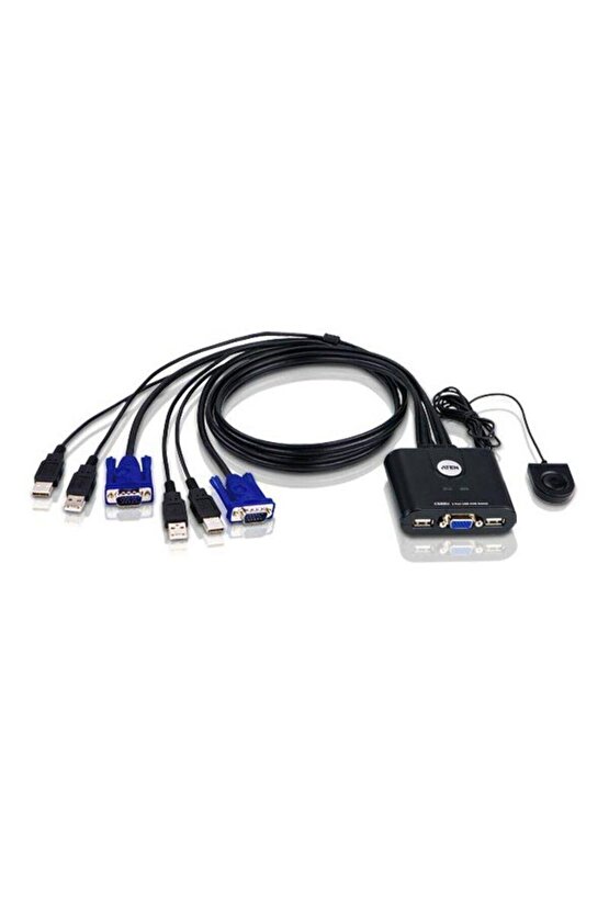 Aten CS22U 2 Port Mini USB Kvm Switch+Kablo