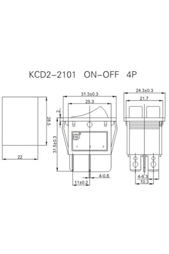 ENDER İkili Işıksız Anahtar Köprülü 16A 220 Volt IP44 (16 Amper Yüksek Kaliteli )