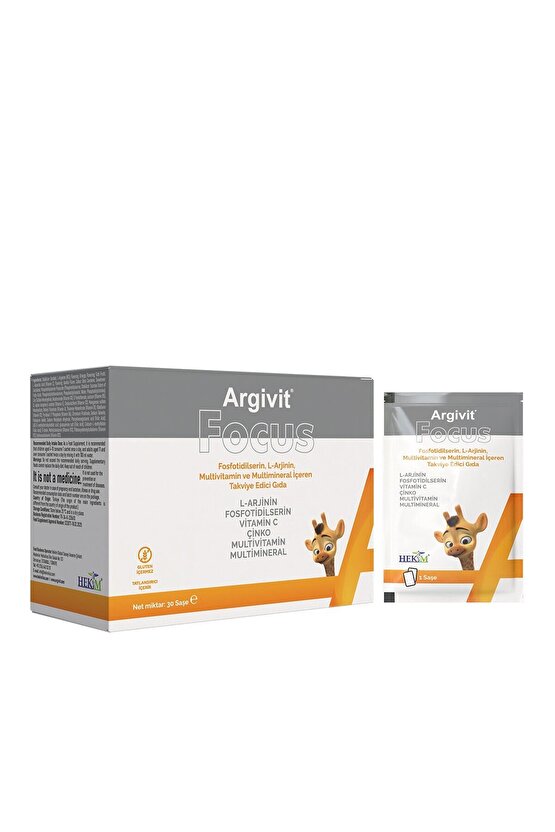 Focus L-Arjinin, Fosfotidilserin, Multivitamin ve Multimineral 30 Saşe