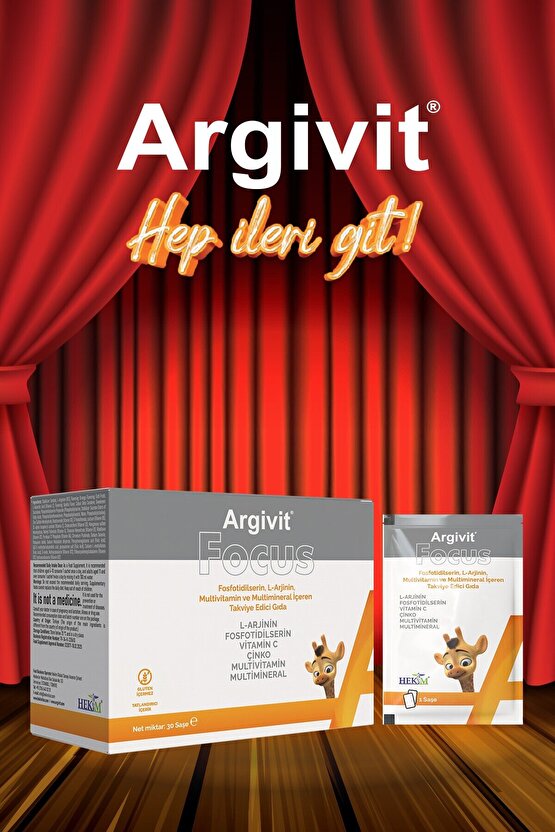 Focus L-Arjinin, Fosfotidilserin, Multivitamin ve Multimineral 30 Saşe