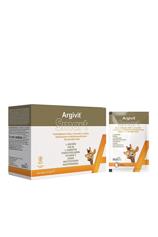 Smart Fosfotidilserin, Kolin, L-Karnitin, L-Arjinin, Multivitamin ve Multimineral 30 Saşe