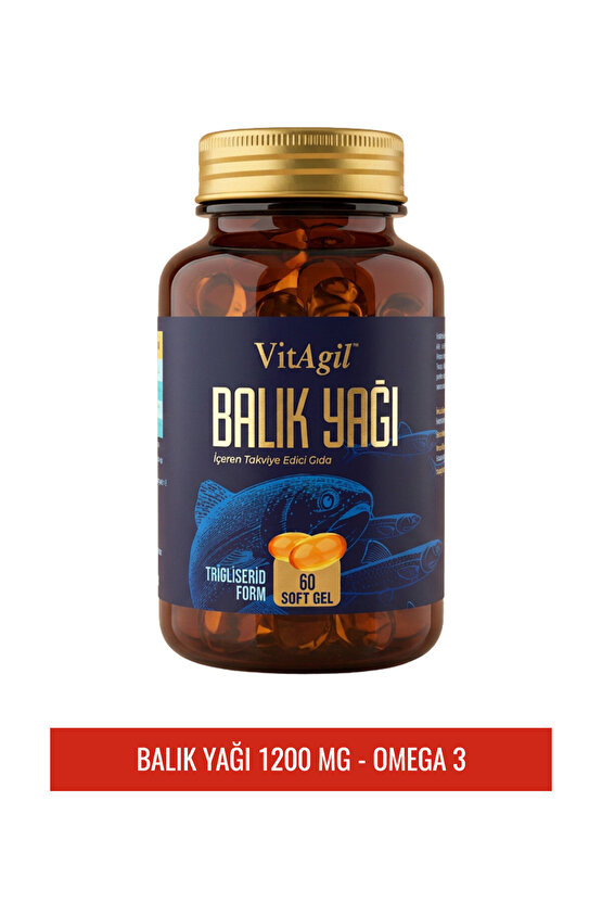 Balık Yağı | Omega 3 1200 mg - 60 Soft Gel