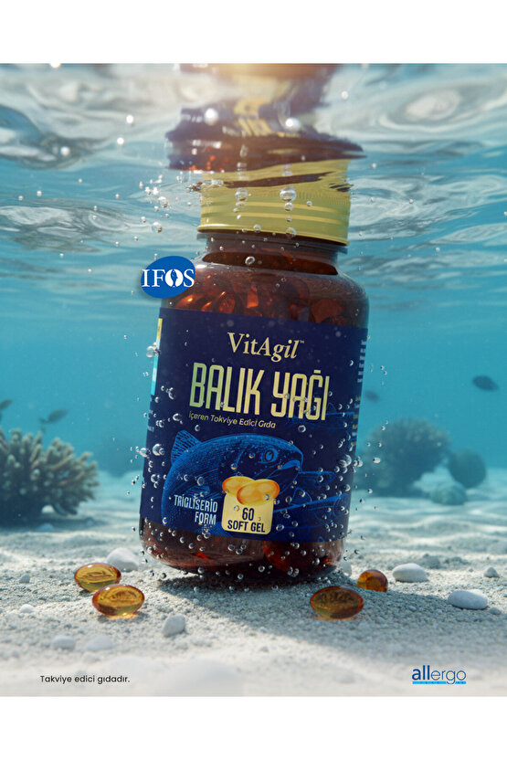 Balık Yağı | Omega 3 1200 mg - 60 Soft Gel