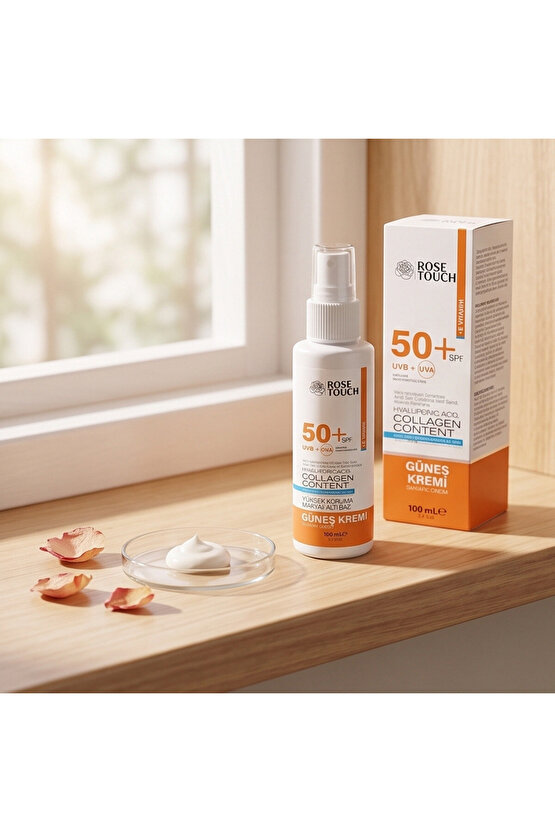 ROSE TOUCH SPF50+ 100ml GÜNEŞ KREMI