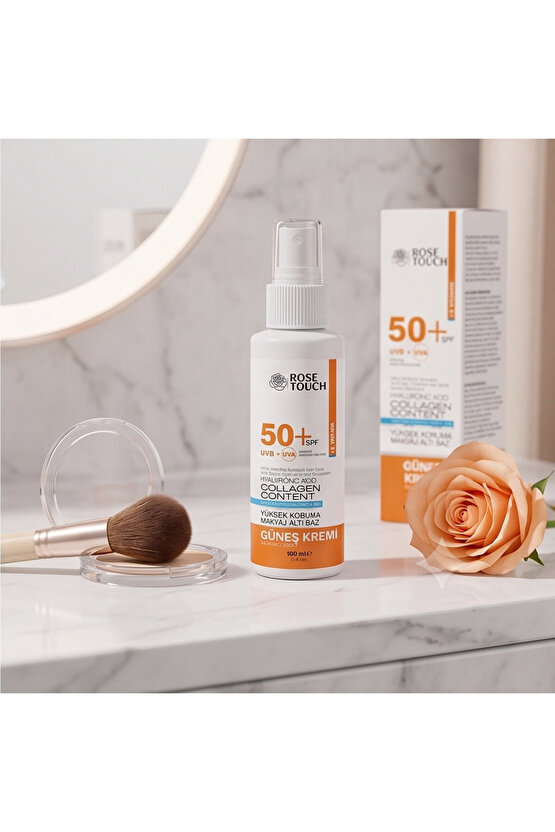 ROSE TOUCH SPF50+ 100ml GÜNEŞ KREMI