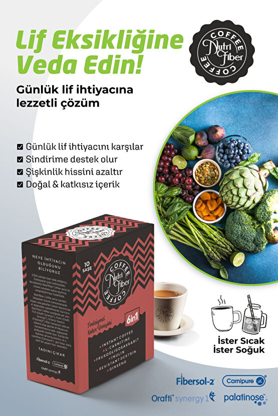 Detox Kahvesi, Hindiba Kahvesi Inülin,l-karnitin, Prebiyotik