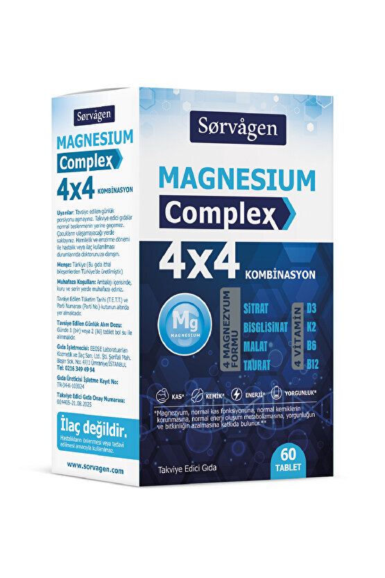 4x4 MAGNEZYUM COMPLEX - 60 Tablet